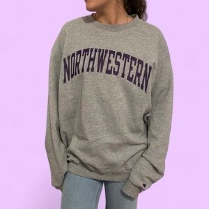 Champion Women's Gray Northwestern Sweater